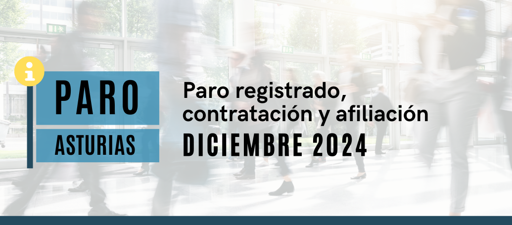 Paro registrado, contratación y afiliación de diciembre