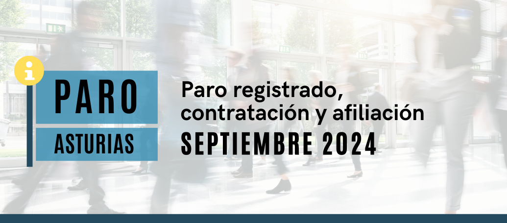 Paro registrado, contratación y afiliación de septiembre 2024